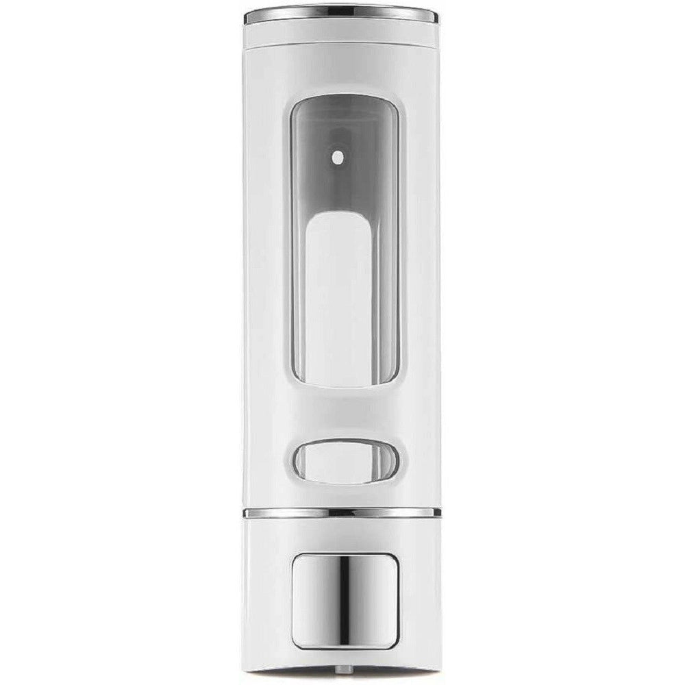 Trade Shop - Dispenser Erogatore Porta Sapone Manuale Dosatore Professionale A Muro 400ml -