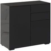 Armadio con 2 cassetti e 2 ante ¨C Zephmum ¨C Nero 79x36x74 cm