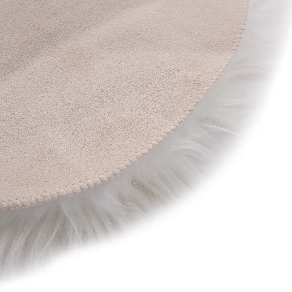 Tappeto in Similpelle di Pecora 60x90 cm Bianco cod mxl 73506