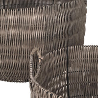 Set 2 Cesti in Materiale Rattan Willow con Manici H 30 cm