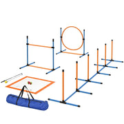Set di agilit¨¤ per cani, 7 pezzi: attrezzatura per l'addestramento dei cani, set di ostacoli per giochi e allenamento
