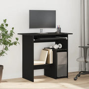 Scrivania Rovere Nero 80x45x74 cm in Legno Multistrato 862007