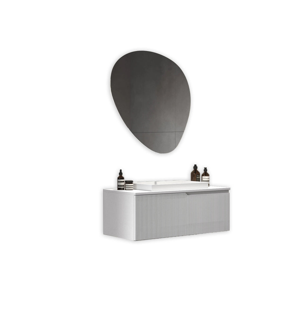 Composizione 3 pezzi VENERE bianco opaco