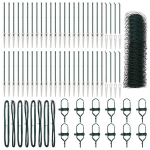 Palo della recinzione Verde 100 x 0,5 m (maglia di 50 mm)