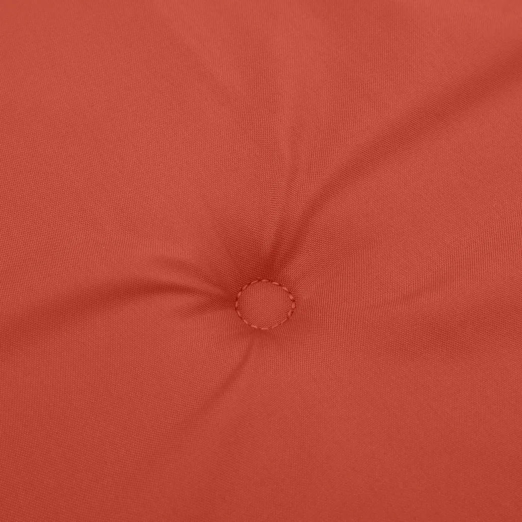Cuscino per Panca da Giardino Rosso Mélange 200x50x7cm Tessuto 4002581