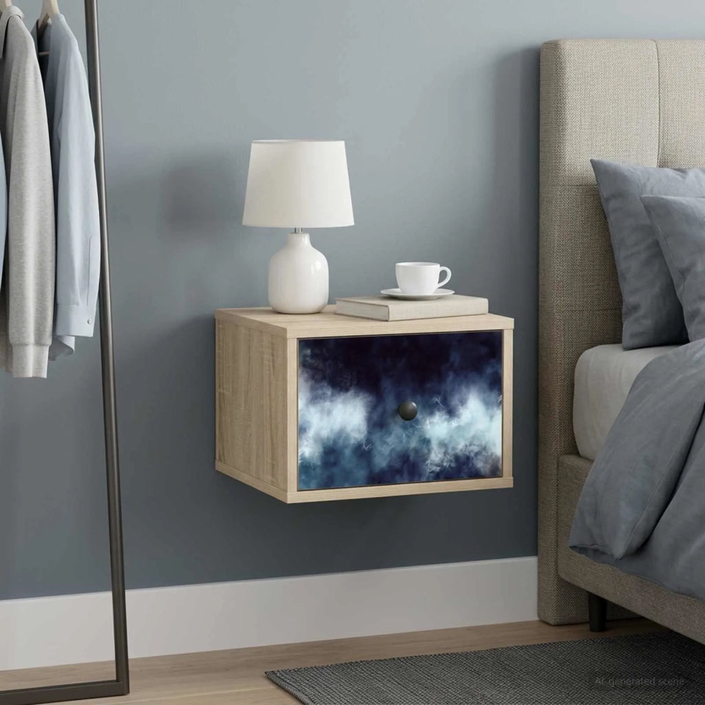 Mobiletto da comodino a parete RAALTE Rovere Sonoma 8007441
