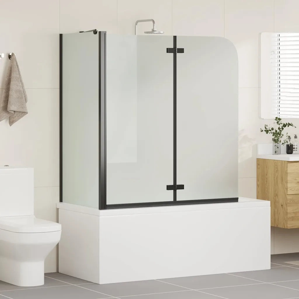 Involucro Doccia Nero 120 x 68 x 130 cm Vetro ESG e Alluminio