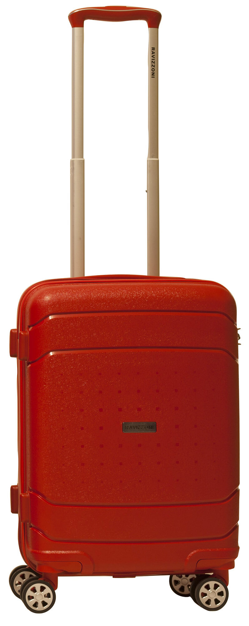 Trolley Valigia Bagaglio a Mano Rigida in Polipropilene 4 Ruote TSA Ravizzoni Cuba Libre Rosso