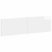 Testiera da Muro BREDA Bianco Lucido Legno ingegnerizzato 897599