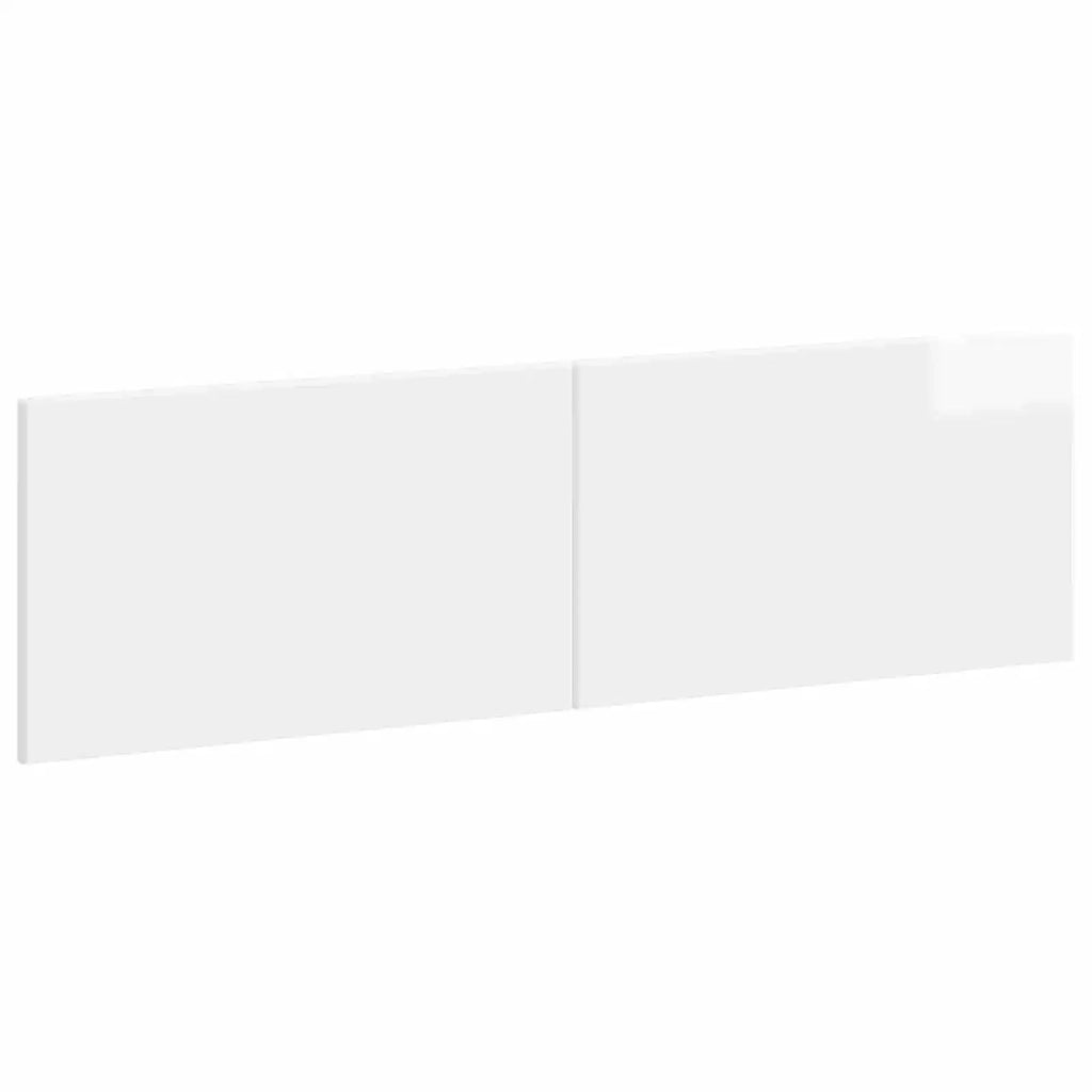 Testiera da Muro BREDA Bianco Lucido Legno ingegnerizzato 897599
