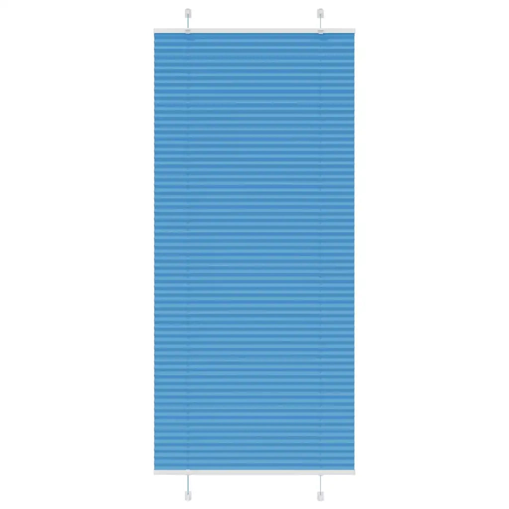 Tenda Plissettata Blu 85x200 cm Larghezza Tessuto 84,4 cm