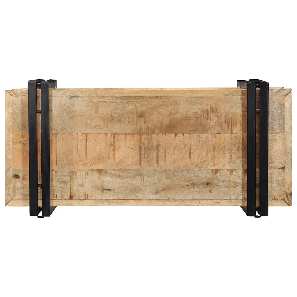 Mensola da Parete 70x33x35 cm in Legno Massello di Mango Grezzo 4017482