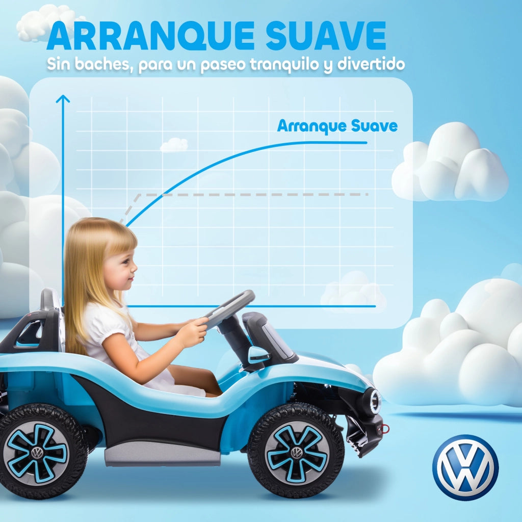 Auto elettrica per bambini Volkswagen E-Buggy ¨C zephmum ¨C 12V telecomando blu