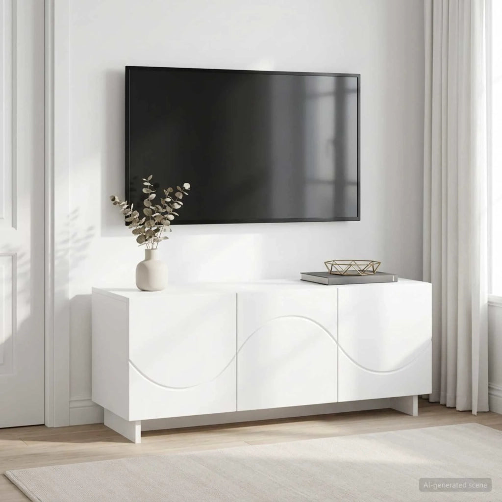 Supporto TV 90 x 34.5 x 40 cm Bianco Legno ingegnerizzato 8011567