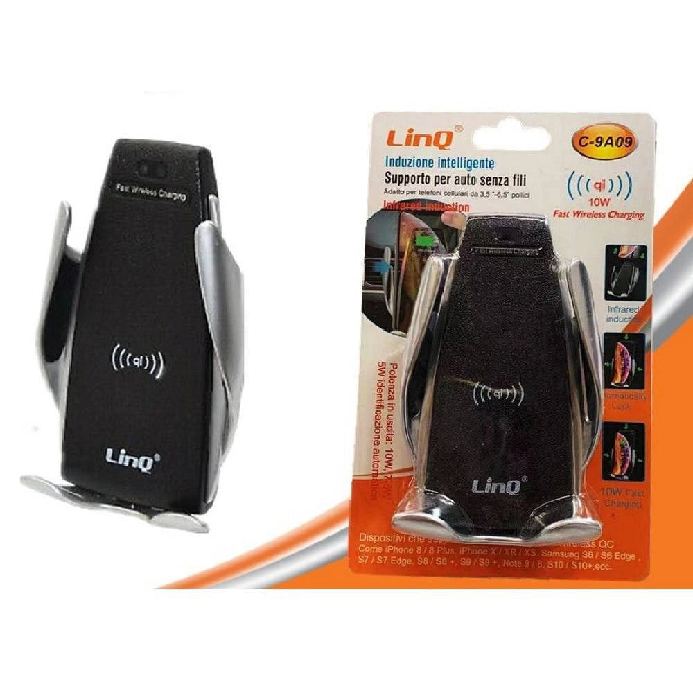 Trade Shop - Supporto Per Auto Presa Aria Con Caricabatteria Wireless Per Smartphone C-9a09 -
