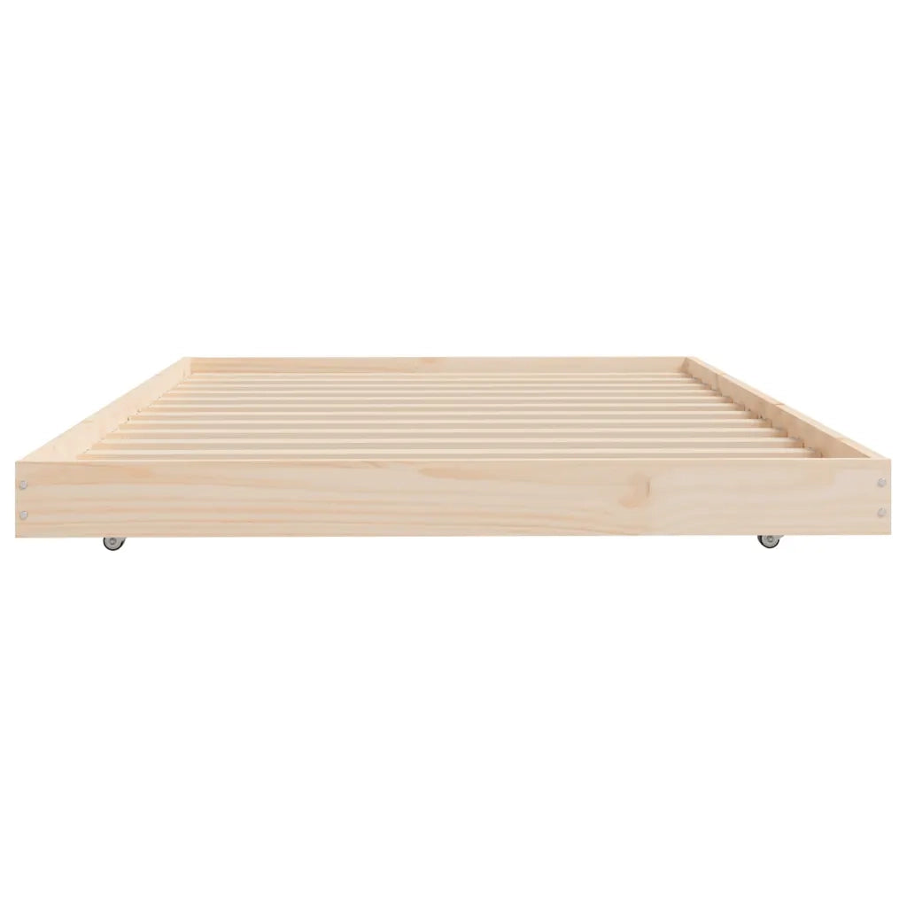 Giroletto senza Materasso 90x200 cm in Legno Massello di Pino 823494