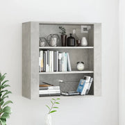 Mobile a Parete Grigio Cemento 80x33x80 cm in Legno Multistrato cod mxl 17517