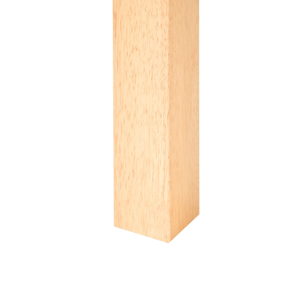 Tavolo da Conferenza Allungabile in MDF  Impiallacciatura Effetto Frassino Chiaro Gambe in Legno di Hevea Piano Rettangolare 180 280 x 100 cm