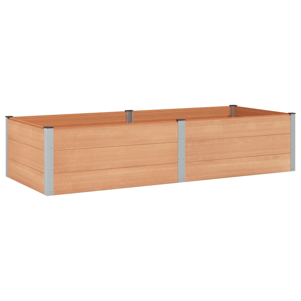 Fioriere | Cassetta per fiori | Letto rialzato da giardino Marrone 250 x 100 x 54 cm