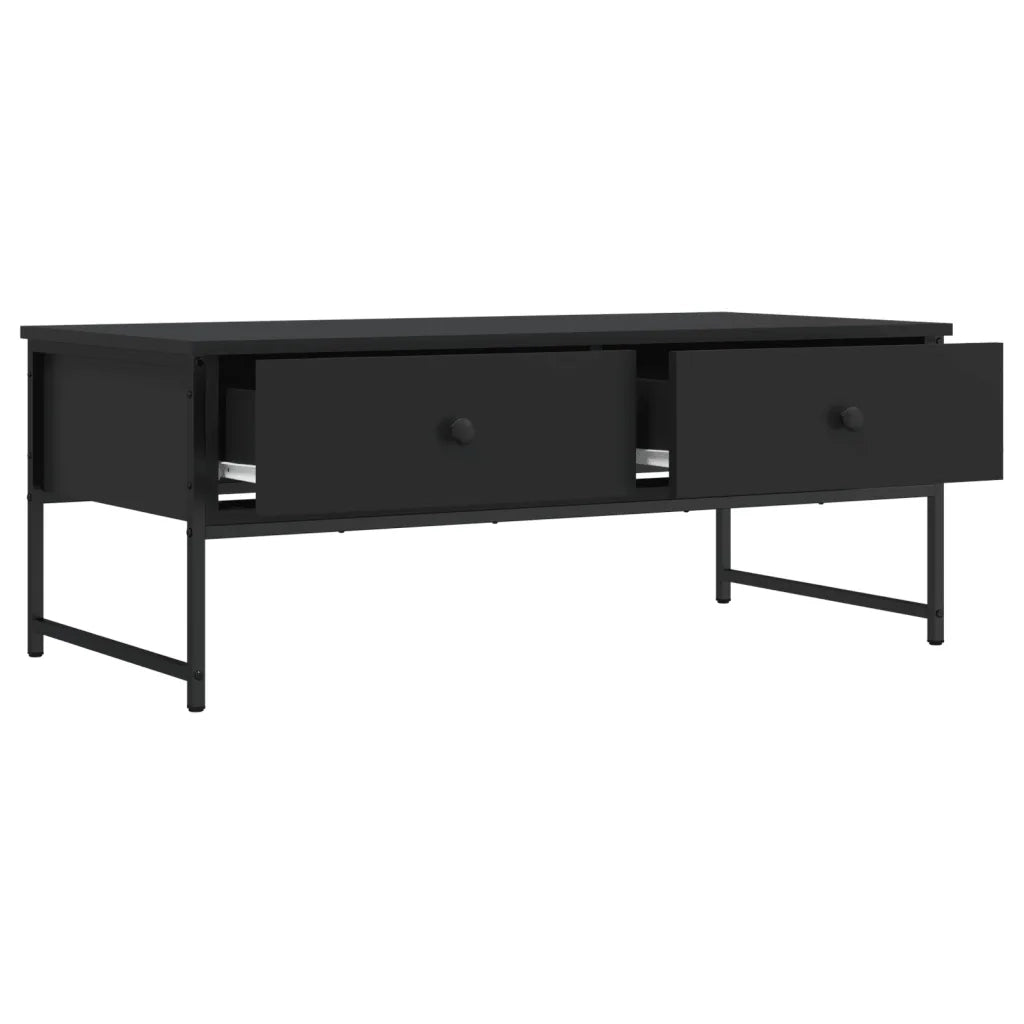 Tavolino da salotto | Tavolino da caff¨¨ | Tavolino da Soggiorno Nero 101x49x39,5 cm in Legno Multistrato