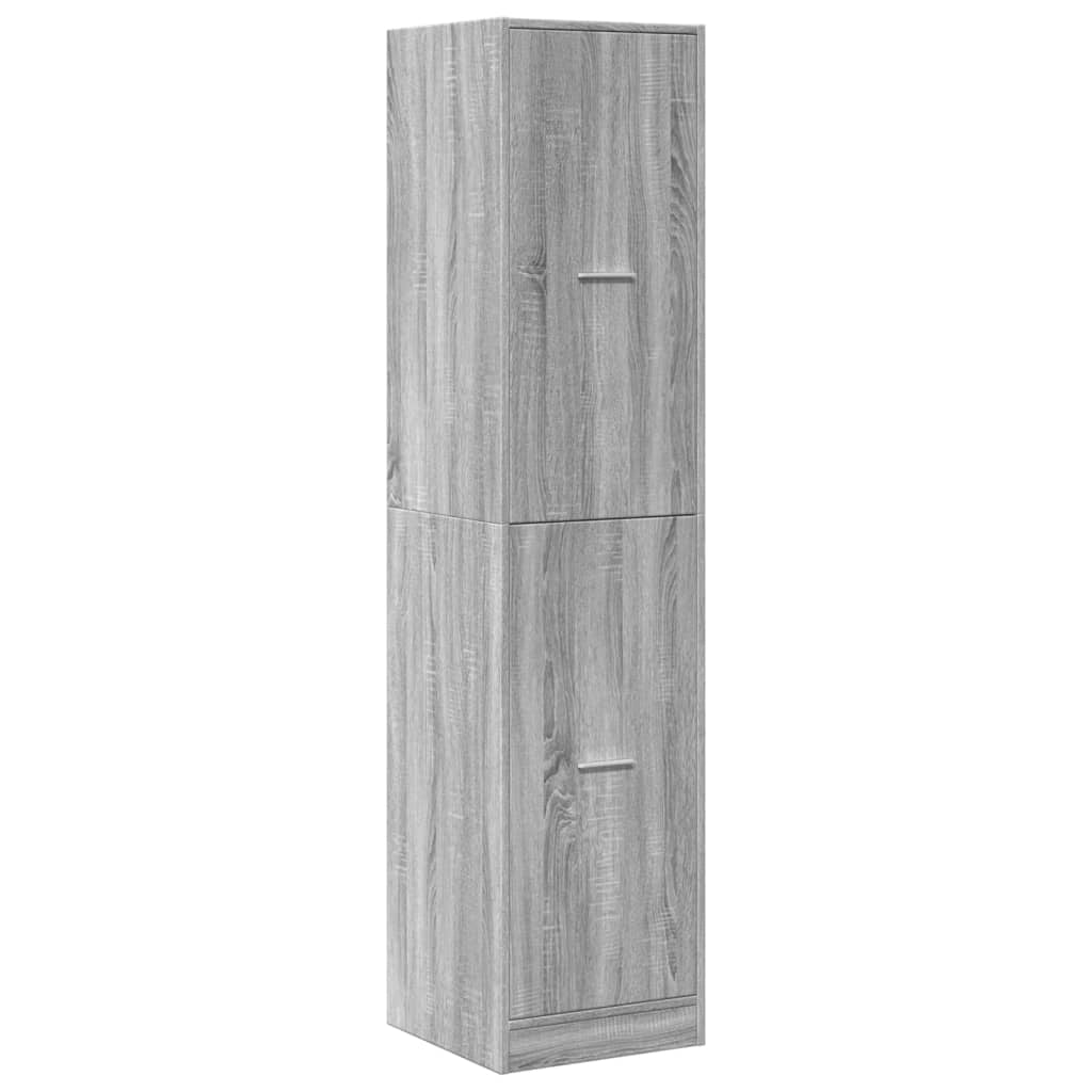 Mobiletto da farmacia classico 40 x 41 x 174 cm contenitore organizzato e pratico stile Sonoma grigio 02_0055672