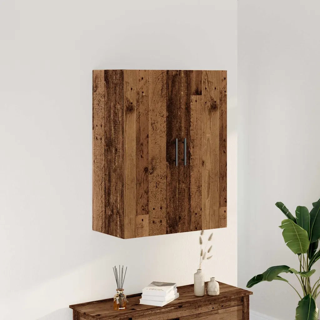 Armadietto a Muro | Mobile a Parete Legno Antico 69,5x34x90 cm