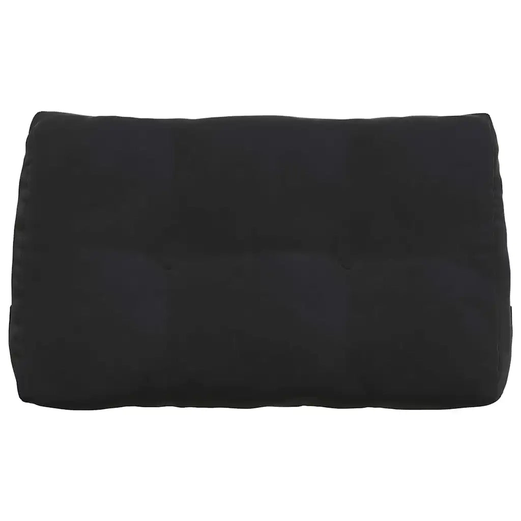 Cuscino per Schiena Nero 80 x 24 x 50 cm Velluto