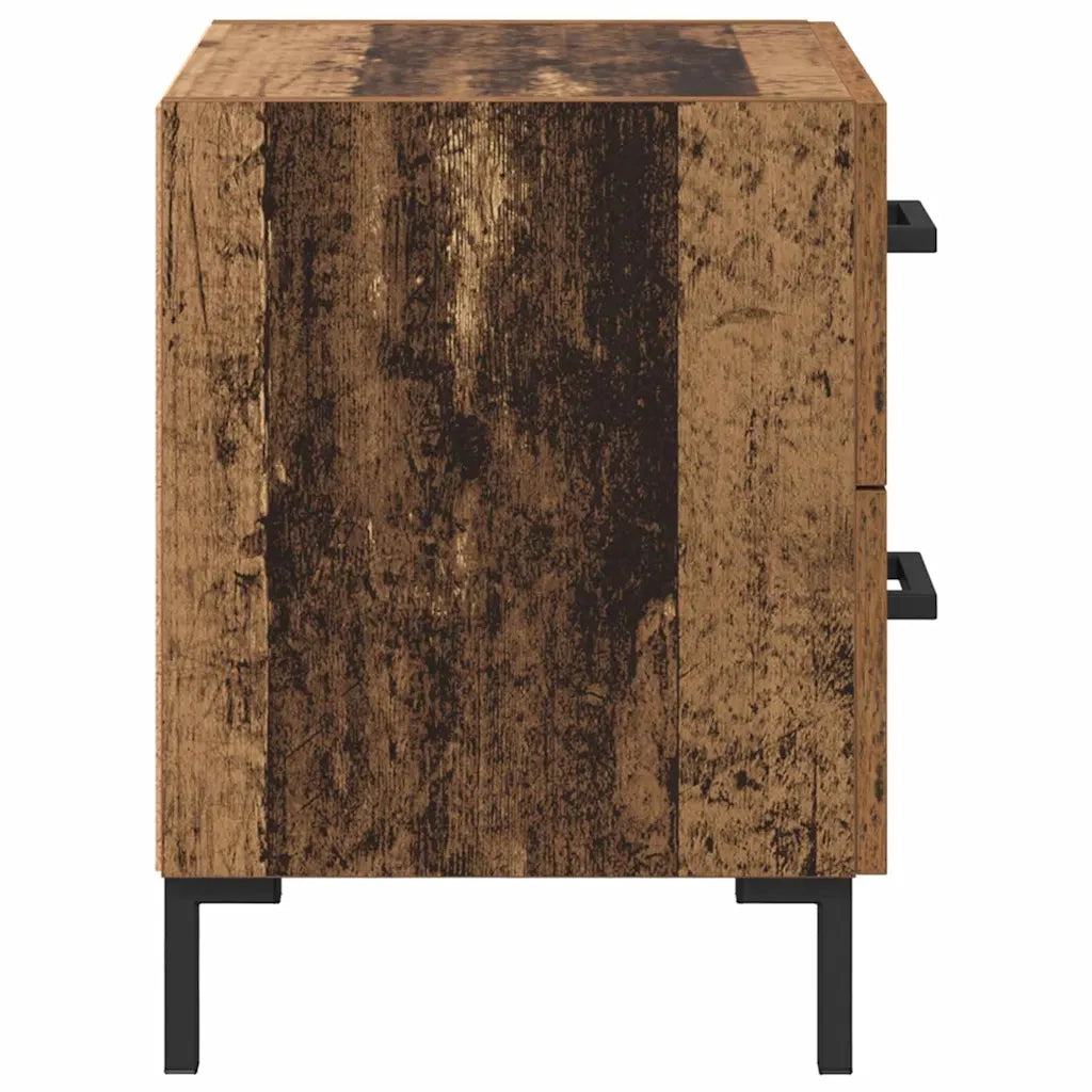 Armadio da Notte 2 pcs Legno vecchio 40 x 35 x 47,5 cm 882014