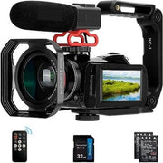 Camcorder per principianti - Camcorder con schermo - Camcorder con schermo rotante - Supporto per camcorder