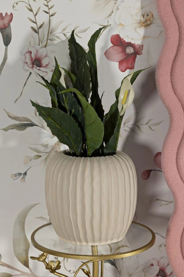 Vaso Mist Ø26,5x26 cm in Mgo Crema