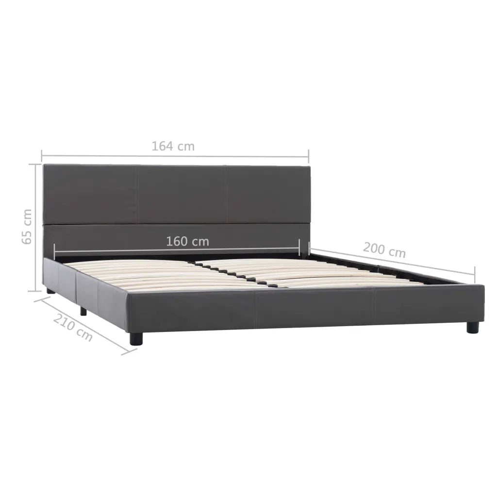 Giroletto Grigio in Similpelle 160x200 cm