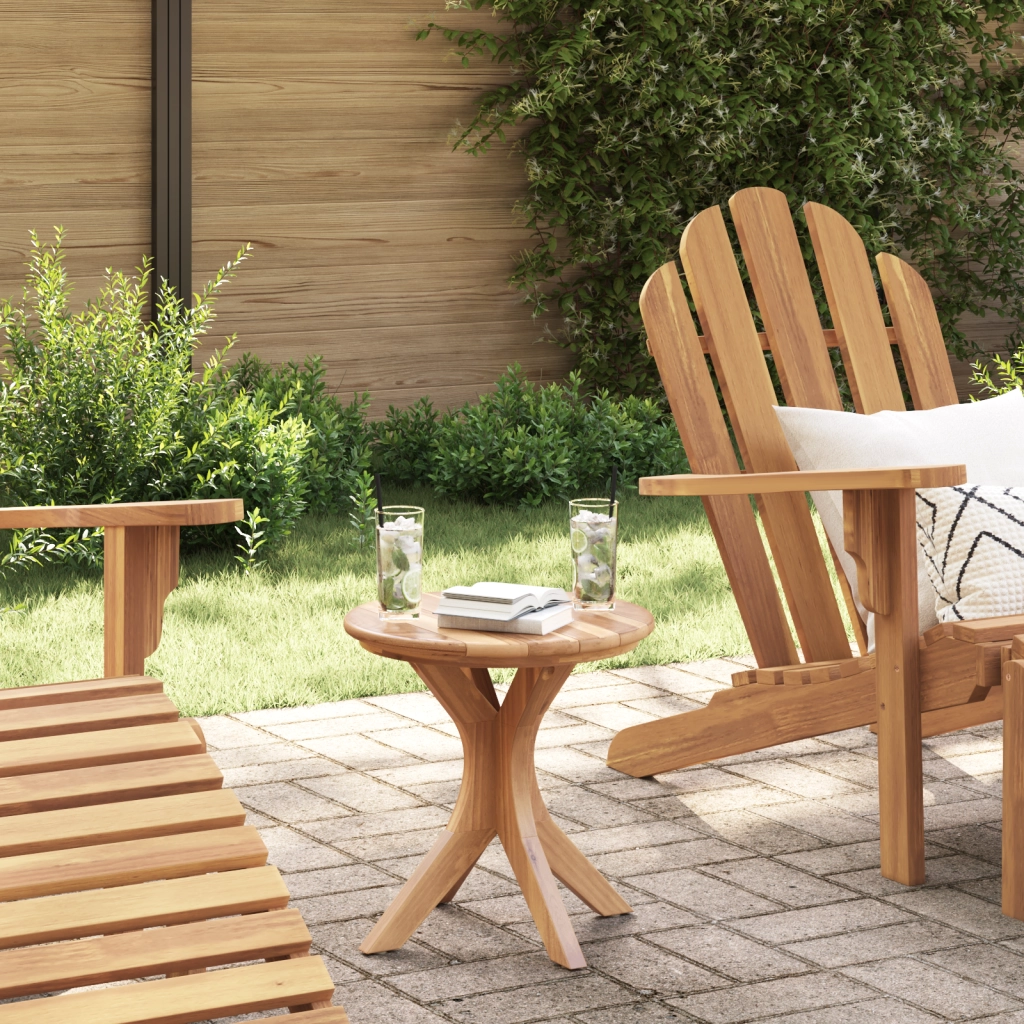 Tavolo da Giardino Ã˜40x41 cm Legno Massello Teak