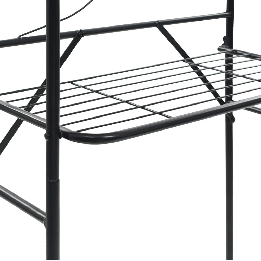 Mensola da bagno 60 x 33 x 174 cm nero 02_0005503