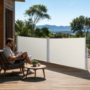 Extendable Side Awning 160x600 Cm Cream