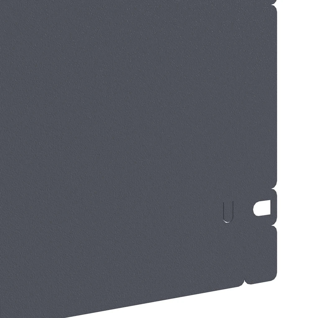 Bordure per prato 20 pz Antracite 103 x 0,05 x 22 cm Acciaio CFW5499528