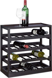 Wine cellar, libero, contenitore per bottiglie con vetrini, per cucina, bar, Wijnrek