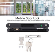 Blocco Schiuseggente Unilaterale - Cassetta in Acciaio Inossidabile - Utilizzo per Porte Mobili - Compreso Chiave - Dimensioni 20 x 2,8 cm - Bloccante Porta