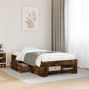 Giroletto senza Materasso Rovere Fumo 90x190 cm in Truciolato 3295524