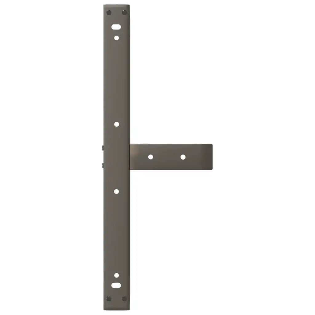 Gambe per Tavolino da Caff¨¨ a Forma di T 2 pz-Set di 2 Gamba per Tavolo Nere 60x25x(42-43) cm Acciaio 759491