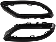 Copertura di scarico lucida nera - Sostituzione per Benz C-Klasse W205 - E-Klasse W213 - GLC-Klasse - ABS/polimero di carbonato - Chiusura a click - Bocchetta di scarico