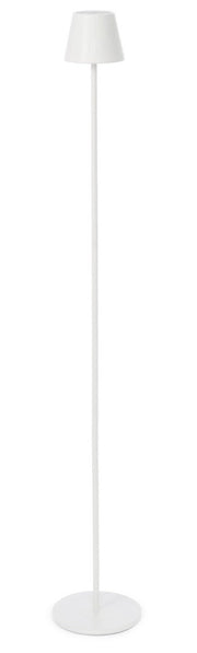 Lampada da Terra a Led  Ø17x115 cm in Metallo Etna Bianca