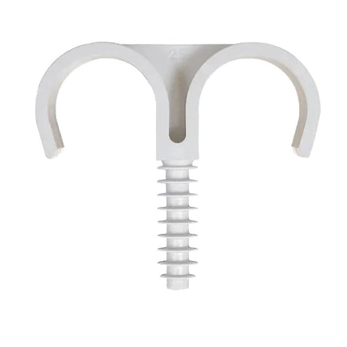 50 PZ FISSATUBO DOPPIO  A BATTERE- 25 mm- FISCH- pezzi 1