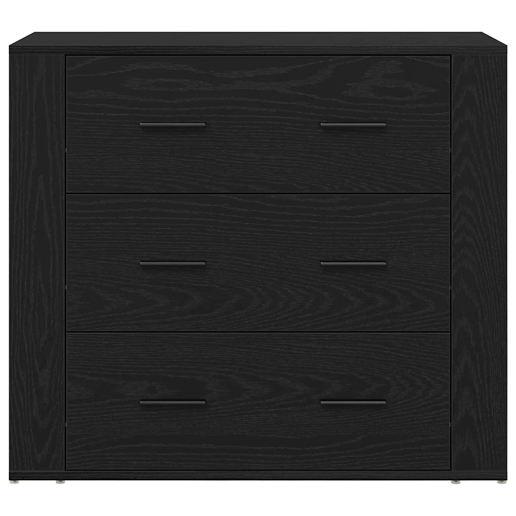 Credenza Rovere Nero 240 x 33 x 70 cm Legno multistrato 3333085