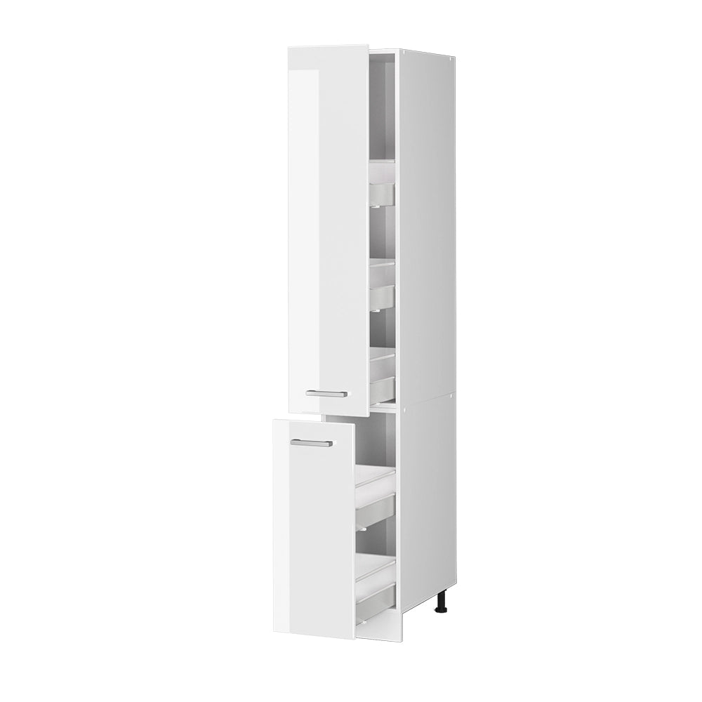 Vicco Dispensa universale Bianco lucido 30 cm con porte