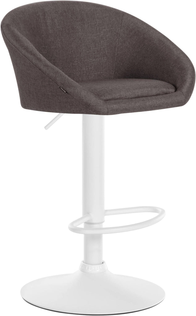 Barhocker Davie Stoff weiЯ