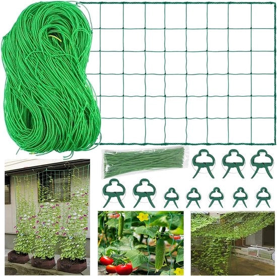 Clip per piante di pomodoro, rosa, cetriolo e altre piante rampicanti, Rete per piante rampicanti