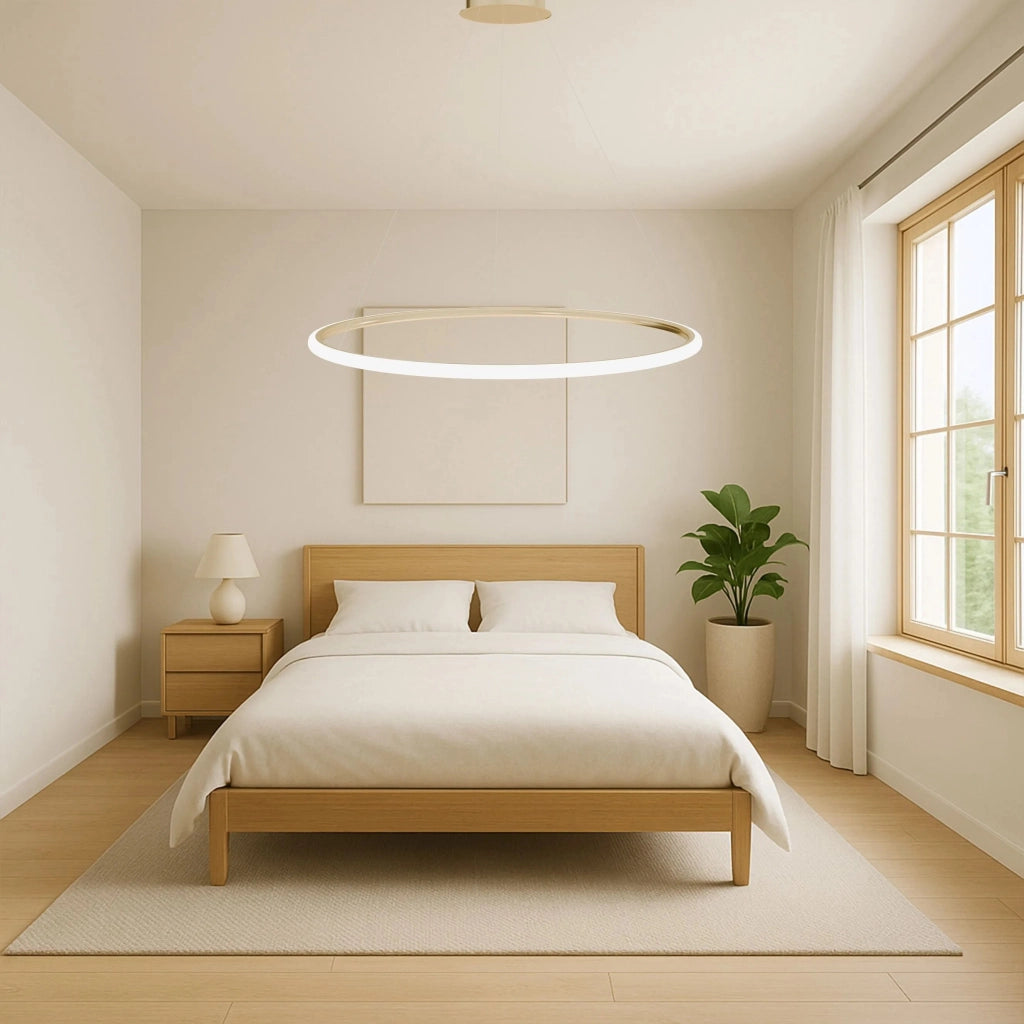 Lampada A Sospensione Lhj003-cp 100 Cm Oro
