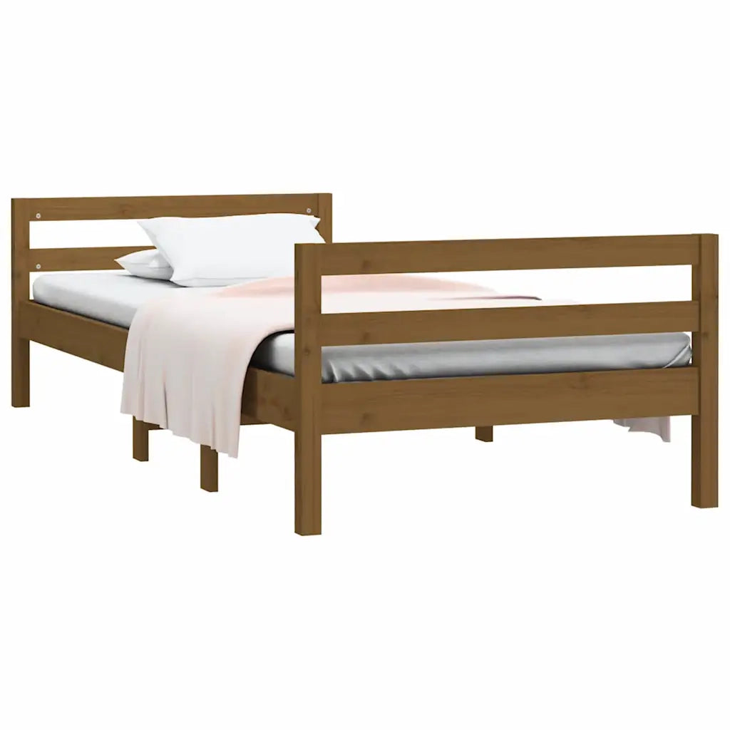 Giroletto Ambra 75x190 cm in Legno Massello di Pino 821642