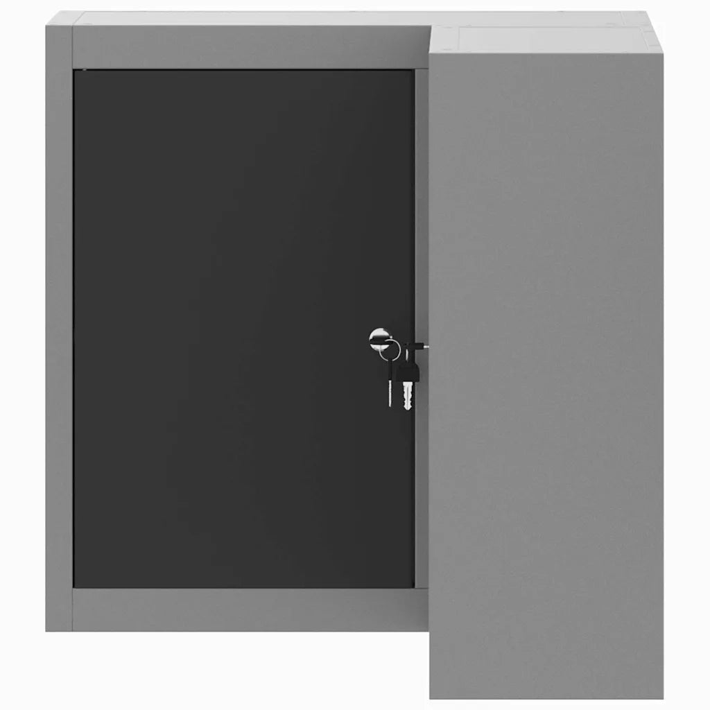 Mobile per attrezzi con blocco Nero e Grigio 55 x 55 x 55 cm CFW4393515