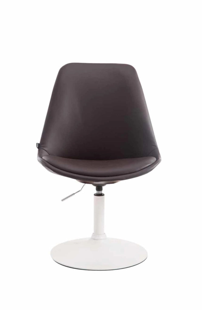 Set di 4 sedie da pranzo Maverick in ecopelle marrone,bianco